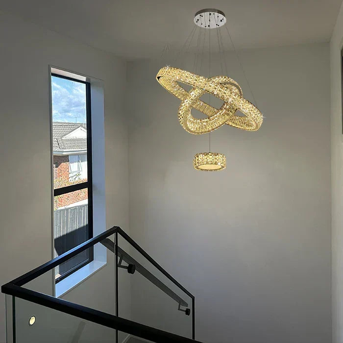 staircase chandelier