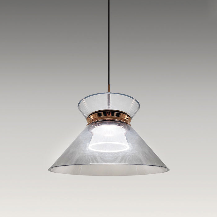 LED Pendant light Smoke glass 0081