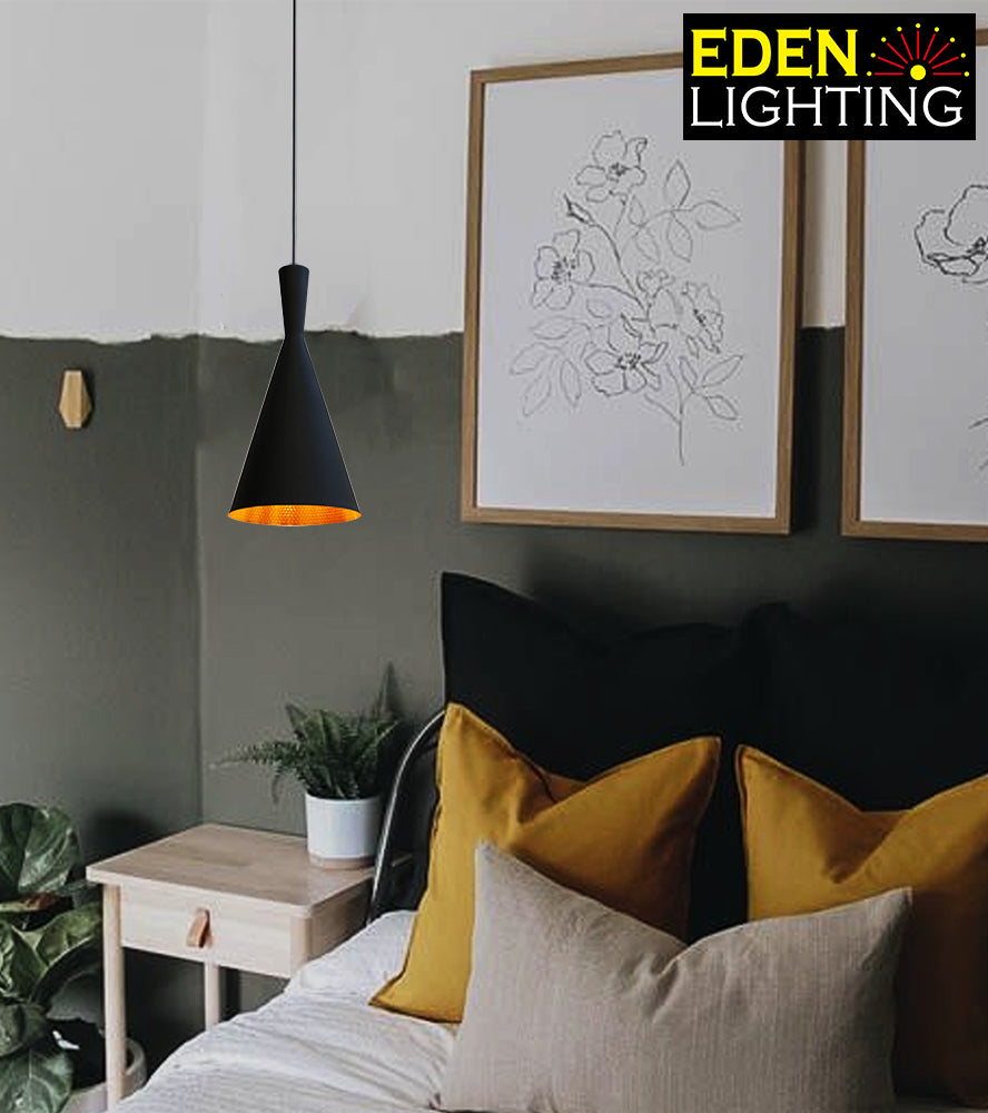 Pendant light Iron Black/Gold  087B