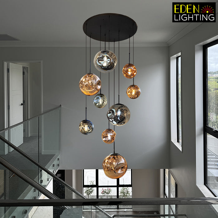 Pendant light Glasss Black 1782-800mm