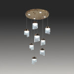 Modern chandelier with multiple pendant lights