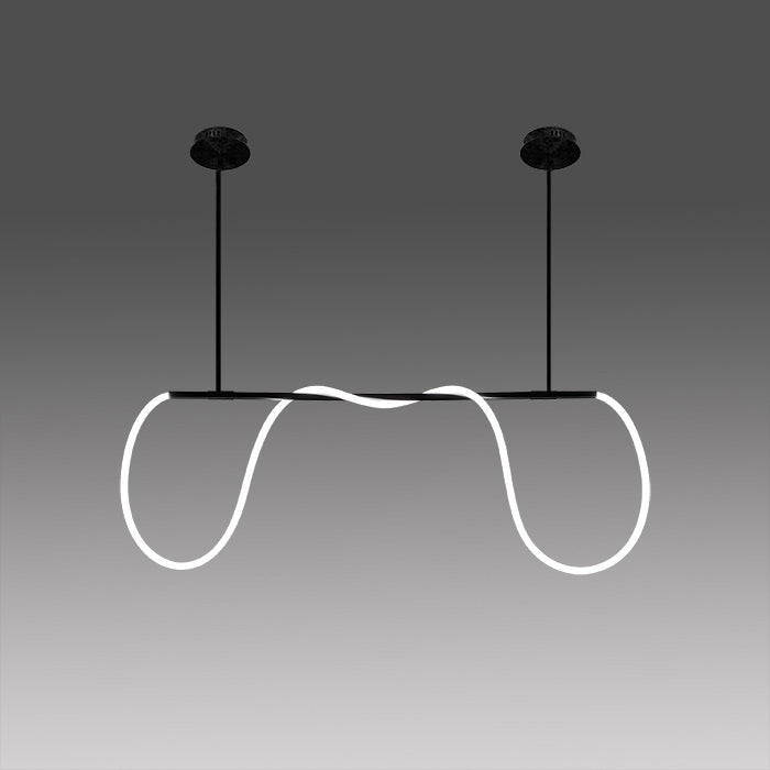 black LED pendant light modern design lighting store West NZ