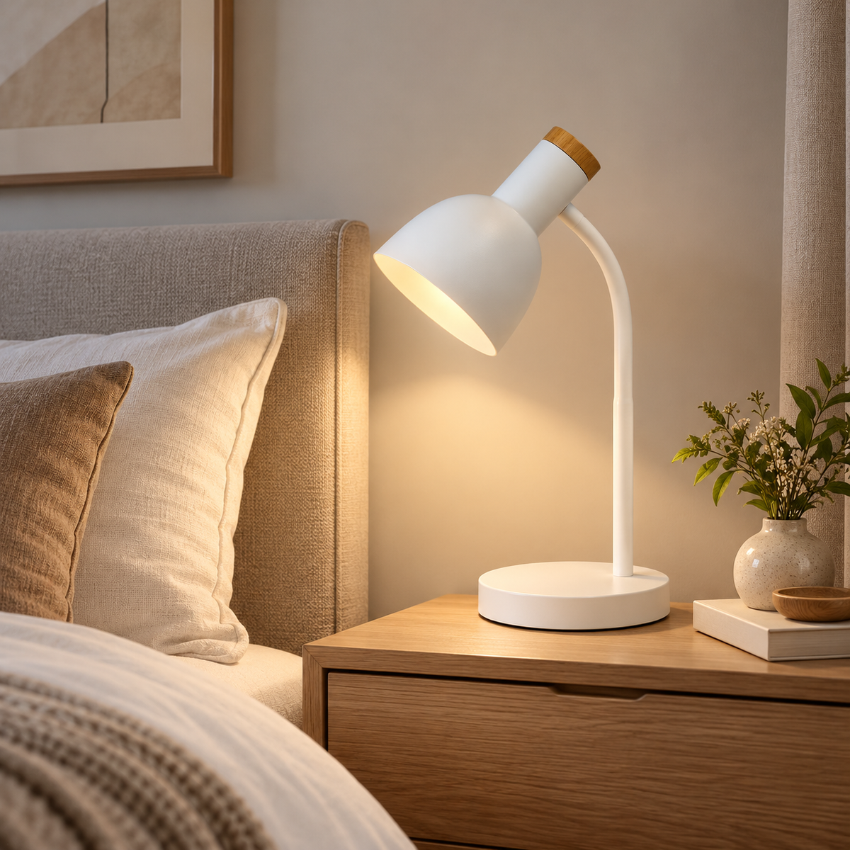 Titable head table lamp 6716 WH