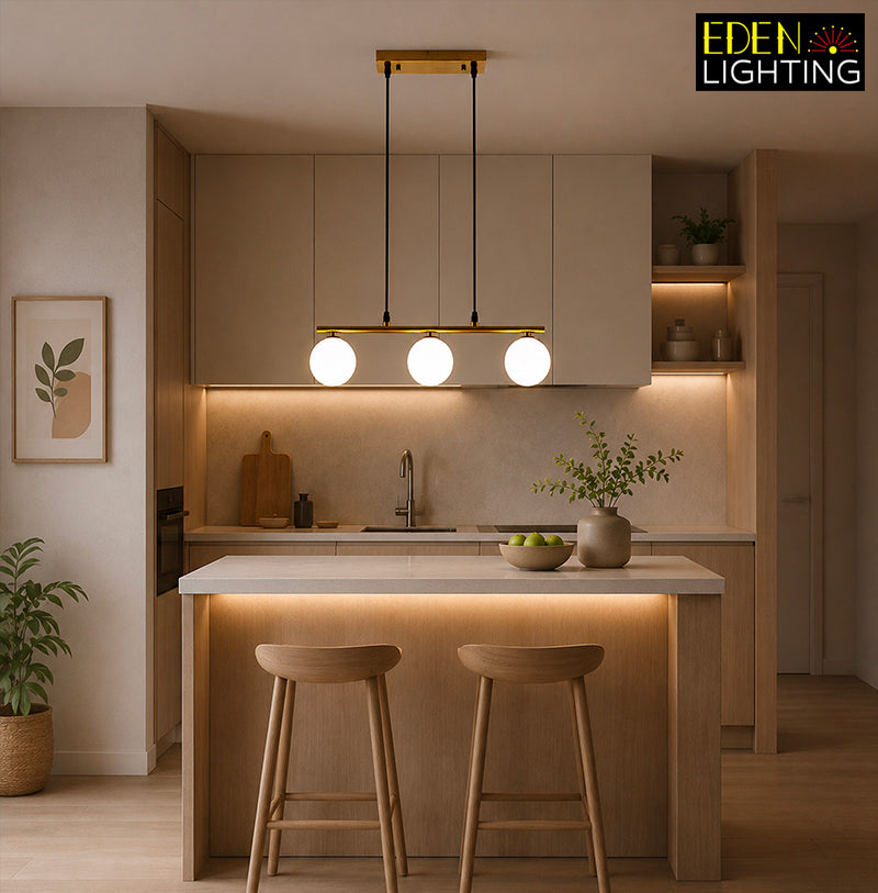 Pendant light Opal glass Brass color 2763-3