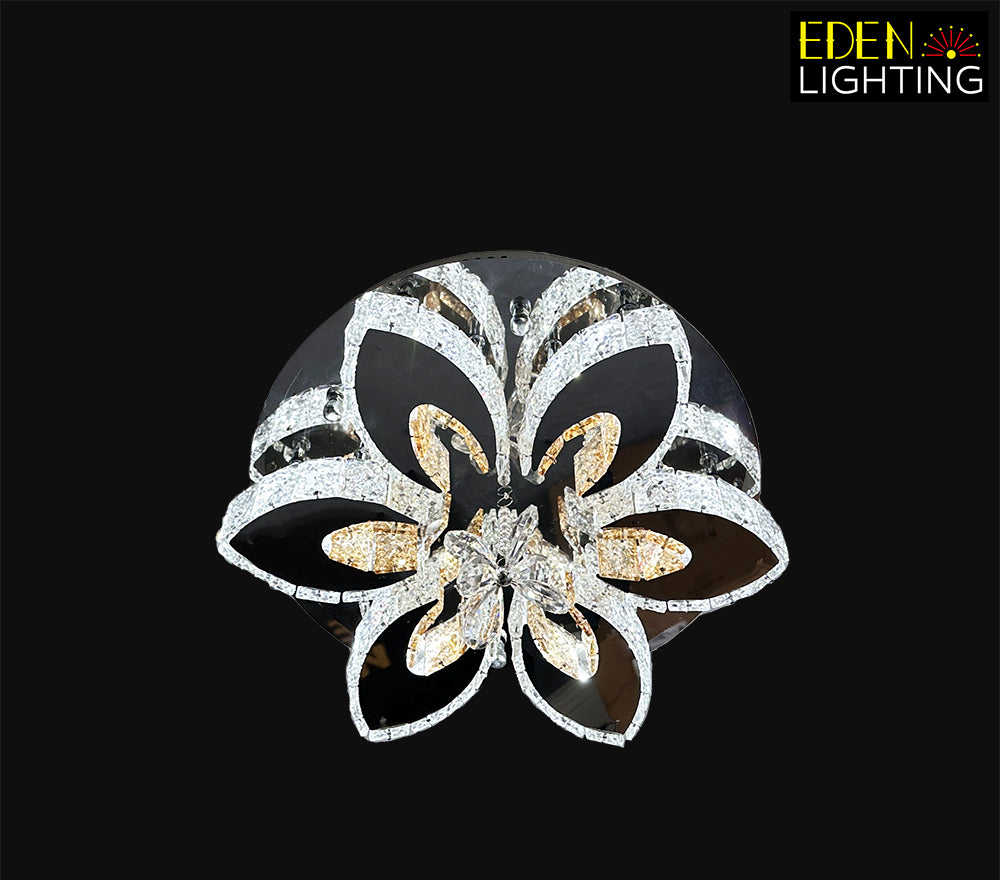 Modern Ceiling Light Chrome 400mm 3206 – Eden Lighting
