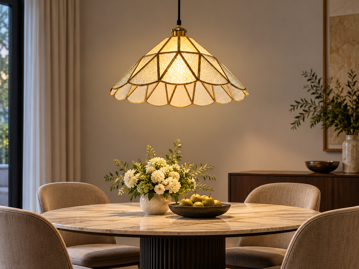 Tiffany Style Pendant Light 3207 WH