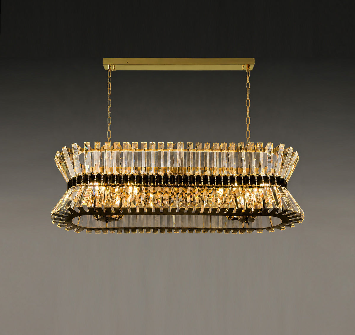 Gold Layered Crystal Chandelier 5022/L1000
