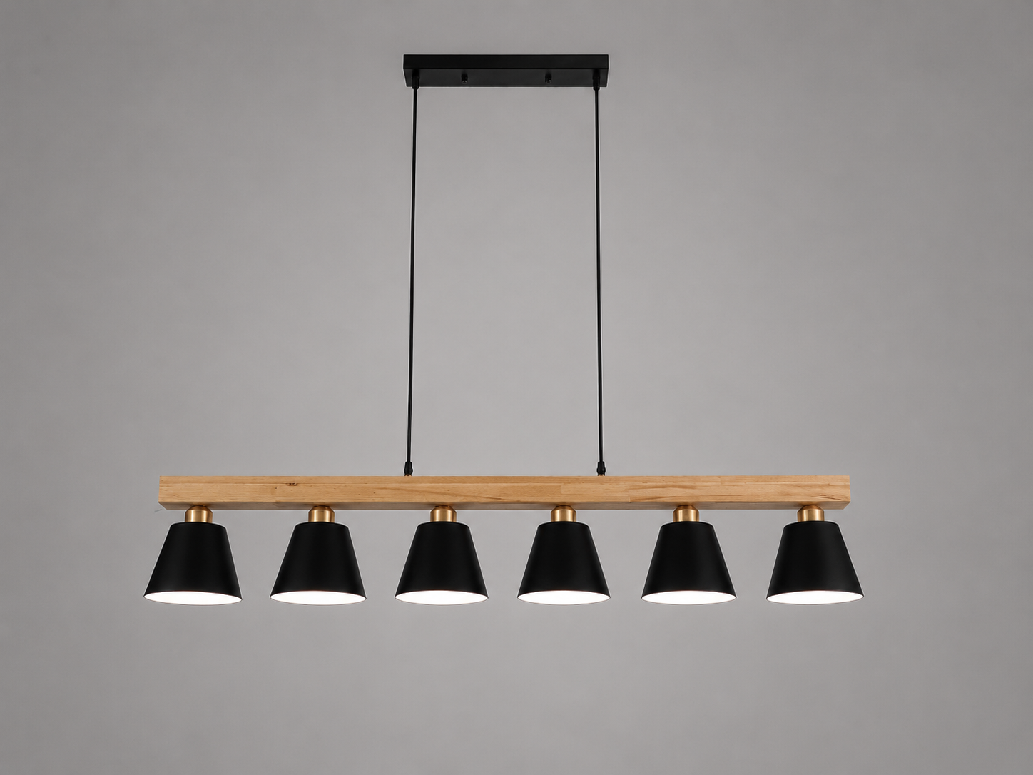 Modern 6-Light Linear Pendant Light3925-6