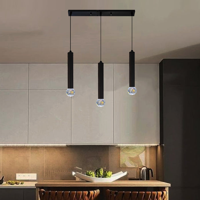 ED78-3-BK-60   Saul Pendant Light