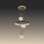 Modern chandelier with glass shades NZ