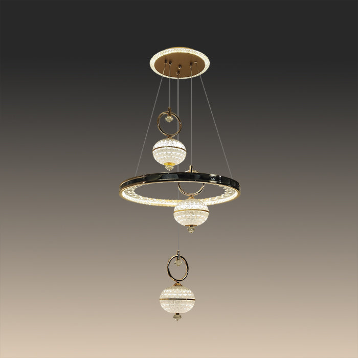 Modern chandelier with glass shades NZ