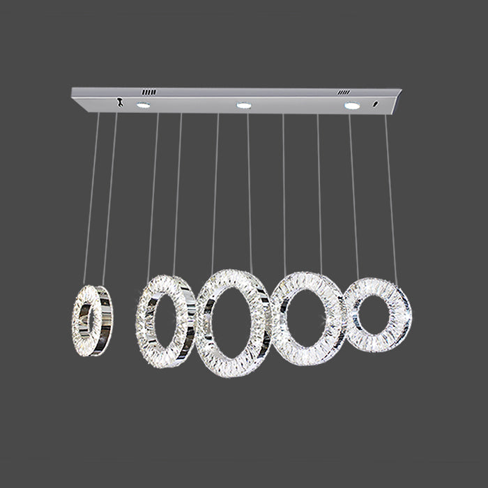 7131-5X00   Evie crystal pendant light