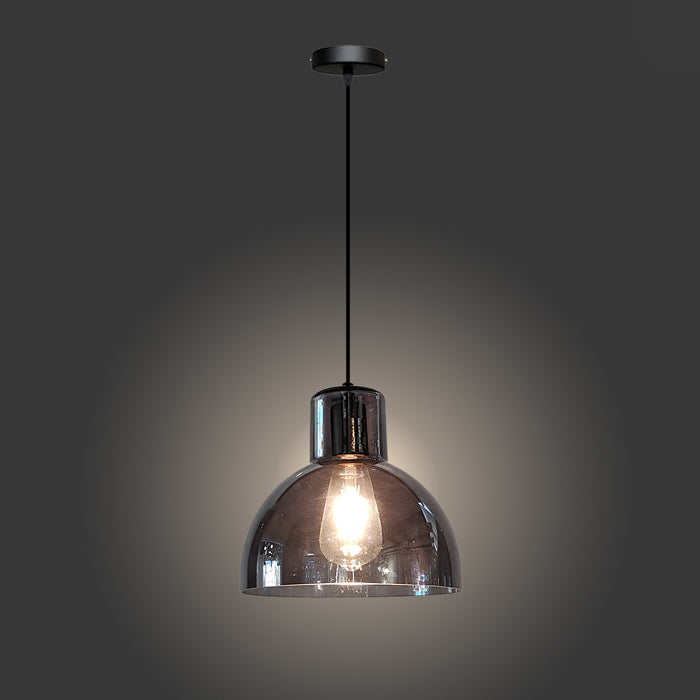 smoke glass pendant light modern design lighting store Auckland