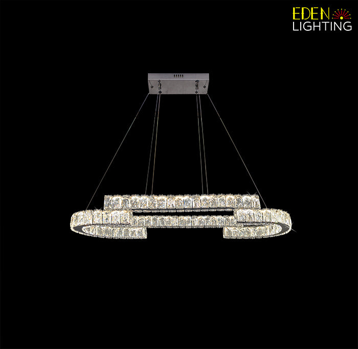 7772 TRI  Color Change Crystal Pendant Light