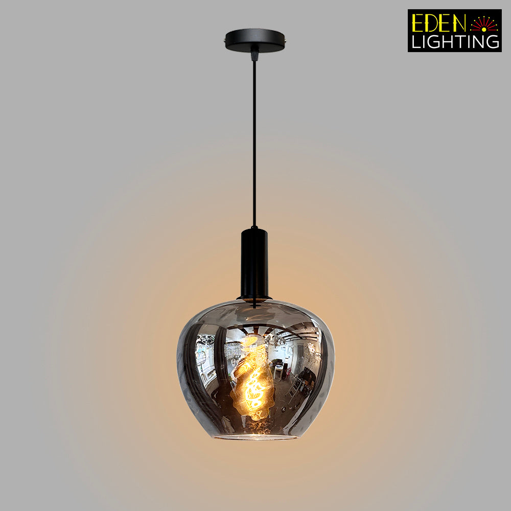 Pendant light Smoke glass Black 7782-A