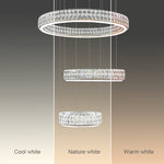color change LED crystals pendant light for entrance design - eden lighting NZ