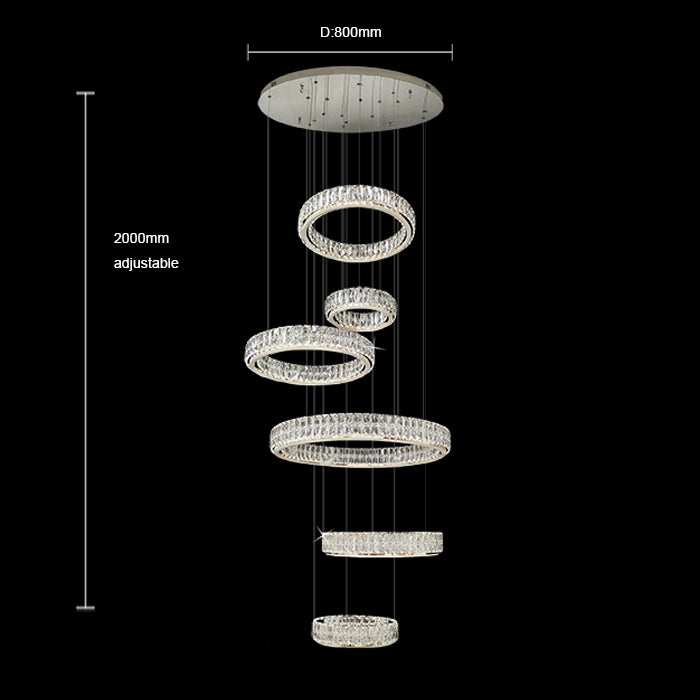 Luxury stair chandelier size diagram NZ