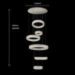 Luxury stair chandelier size diagram NZ