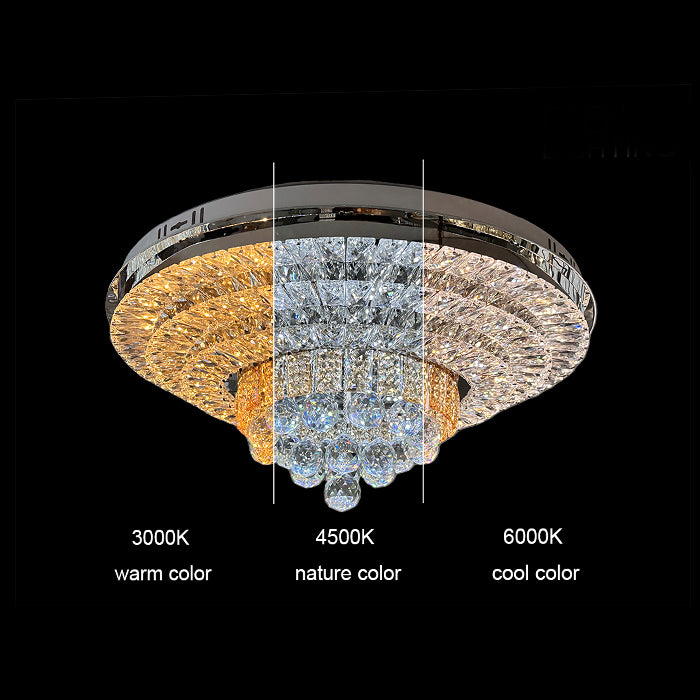 823-600  Color Change  Maddy Crystal Ceiling light