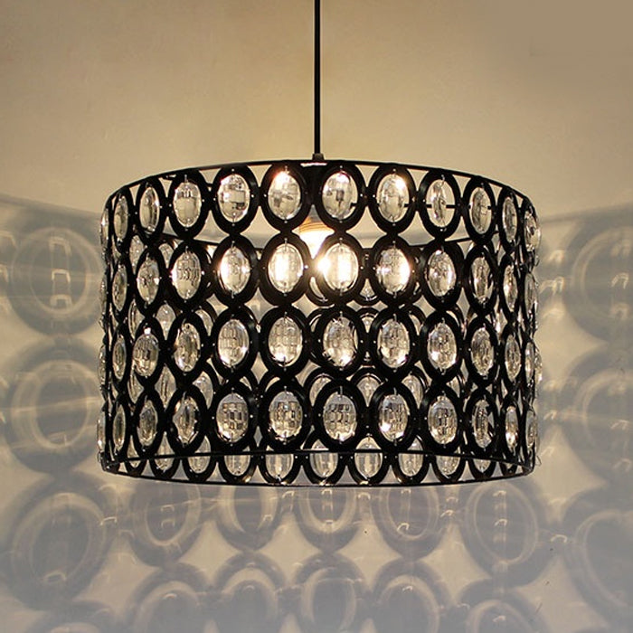 Lamp shade Crystals Black 8661-400mm