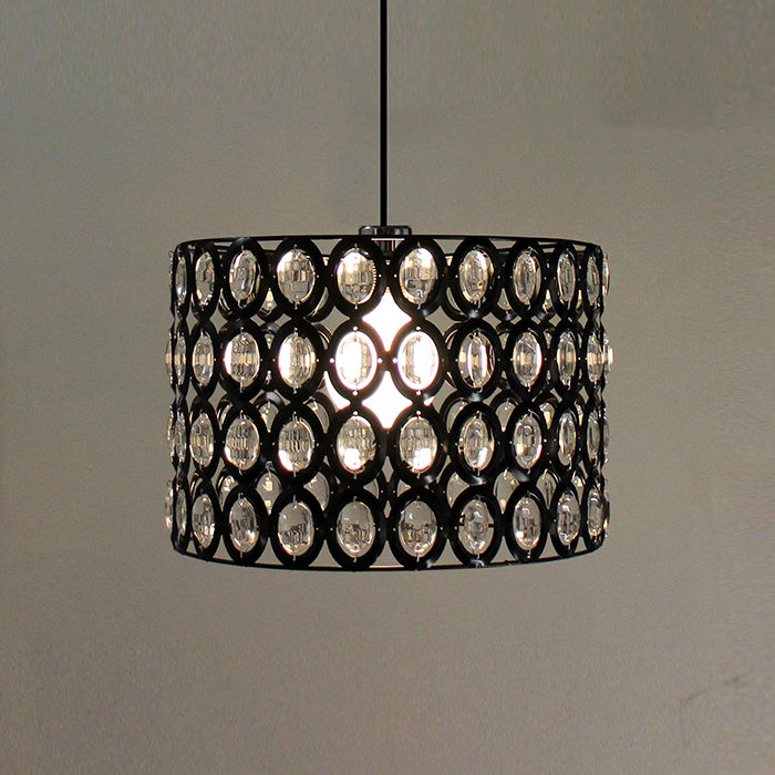 Lamp shade Crystals Black 8661-300mm