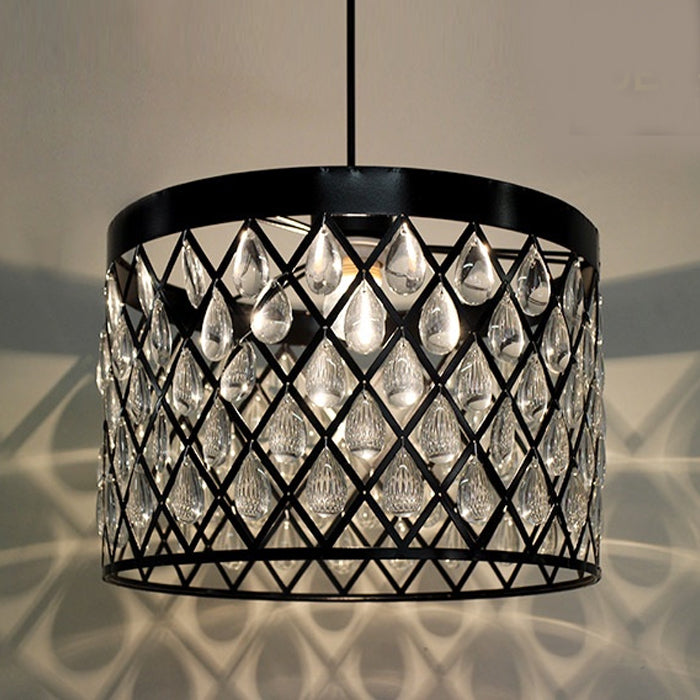 Lamp shade Crystals Black 8662-400mm