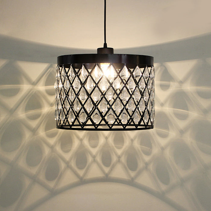 Lamp shade Crystals Black 8662-300mm