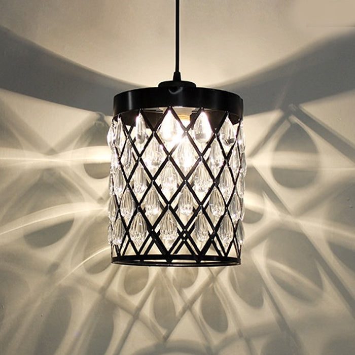 Lamp shade Crystals Black 8662-250mm