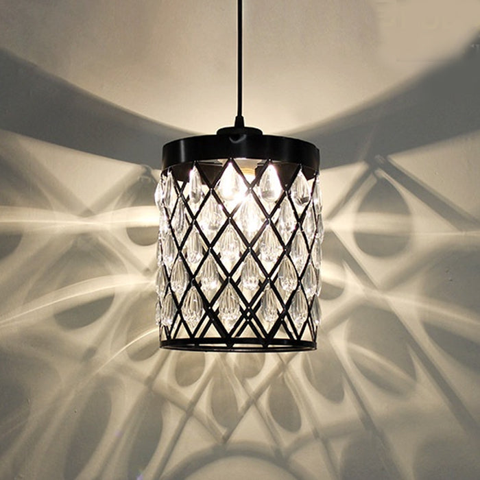 Lamp shade Crystals Black 8662-200mm