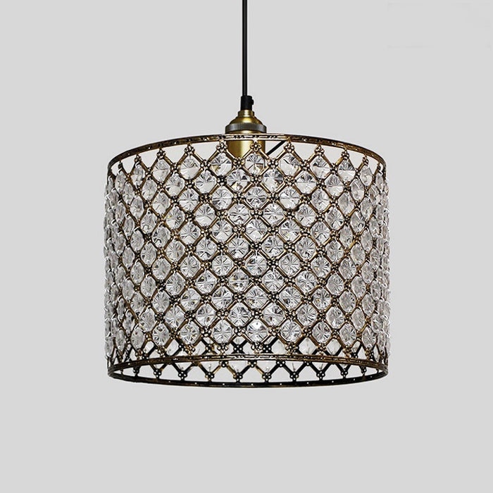 Lamp shade Crystals Brown 8666-300mm