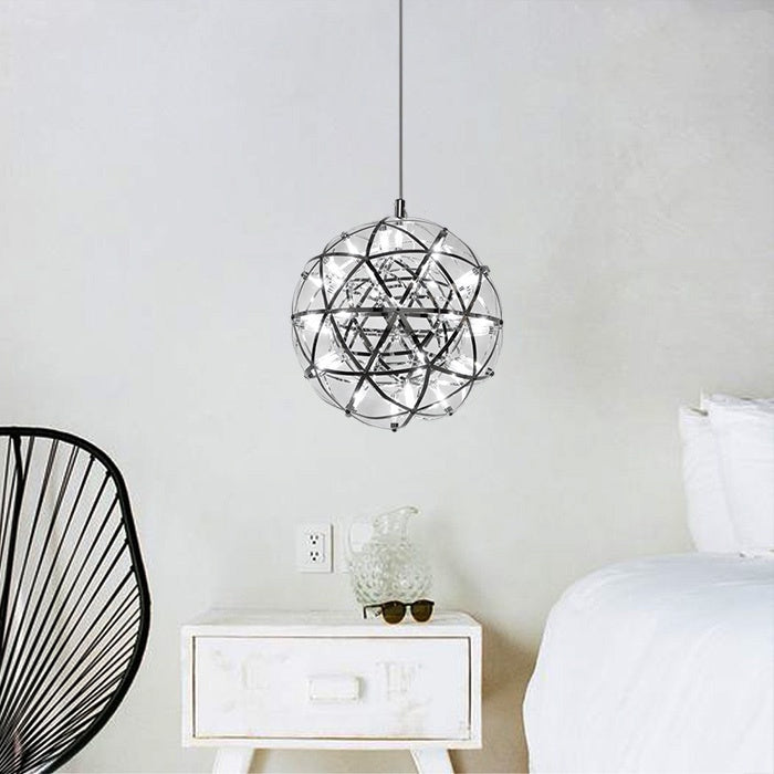 LED Pendant light Cool Chrome 88906-300mm