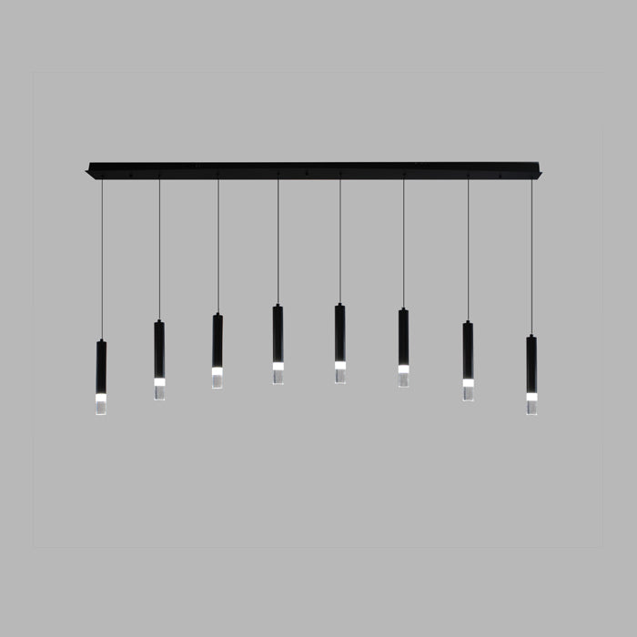 LED Pendant light Black 8938-8