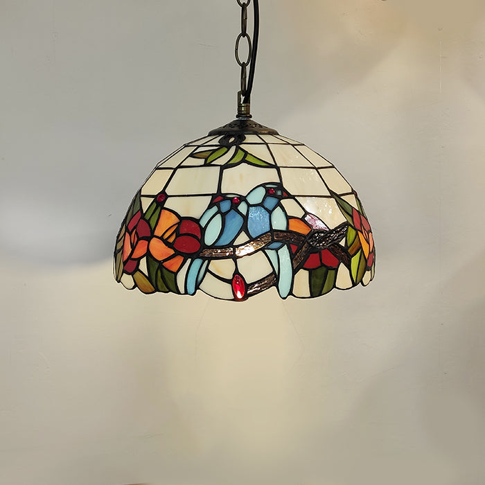 Stained glass pendant light 
