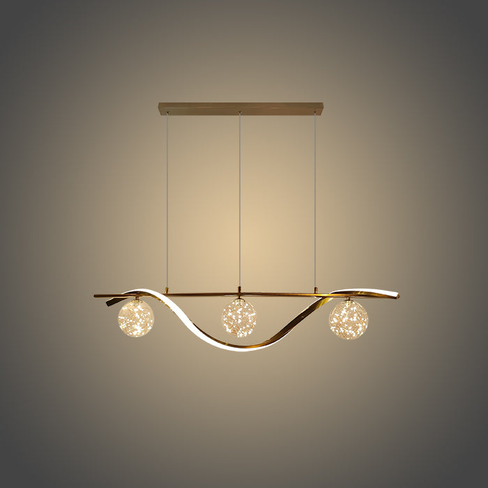 LED Pendant light Brass color 9082-3