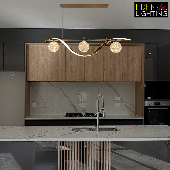 LED Pendant light Brass color 9082-3