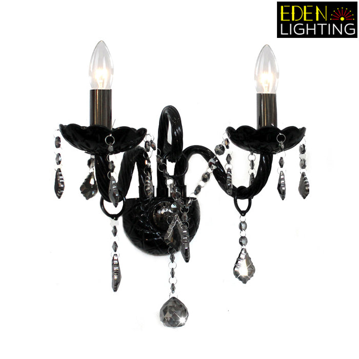 Wall light Crystal Black 9196-2W