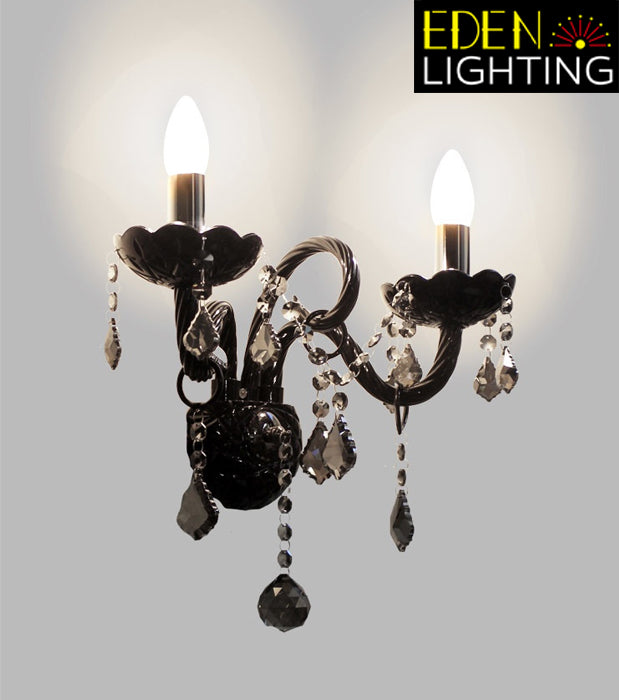 Wall light Crystal Black 9196-2W