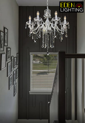 9196-8L Clear Marquis chandelier