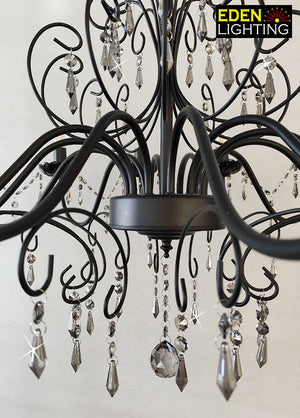 9223-12 Ricci Black chandelier