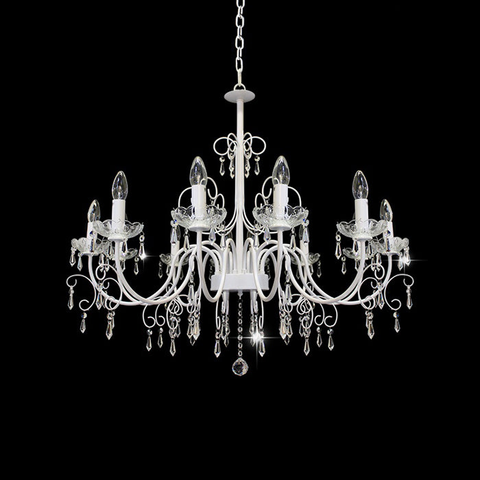 Chandelier Crystal White 9223-12P