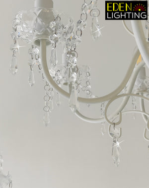 9223-8P White Ricci chandelier