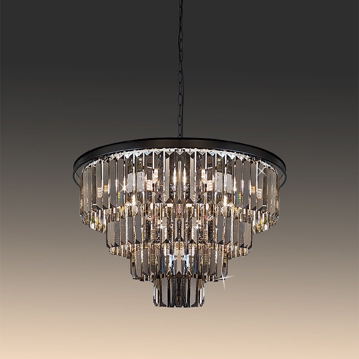 Pendant light Crystals Modern Black 9263-600mm-sk