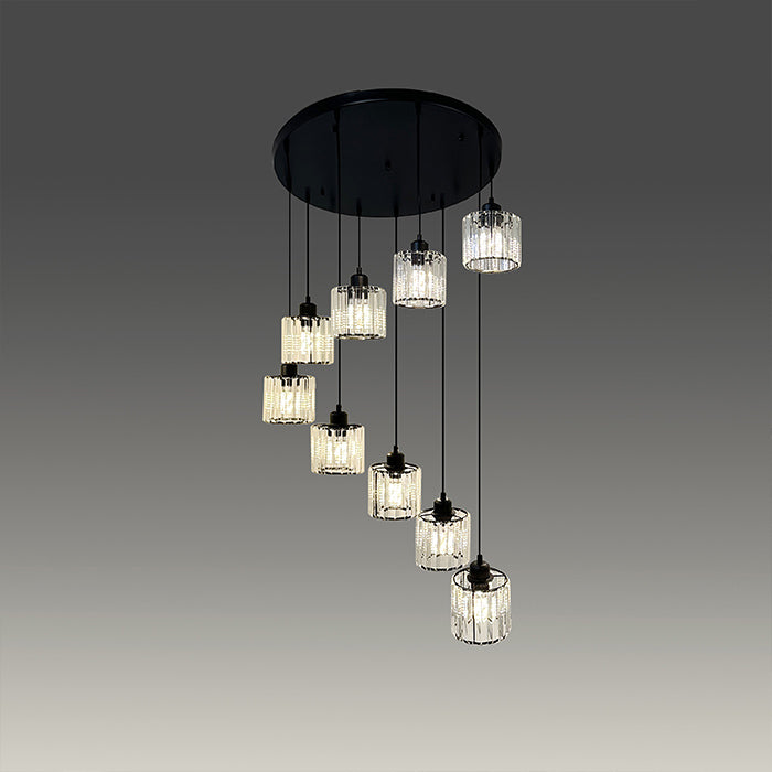Pendant light Crystals Black  9265-600mm