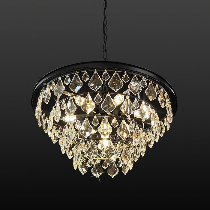 Pendant light Modern Crystals Black 9270-600mm