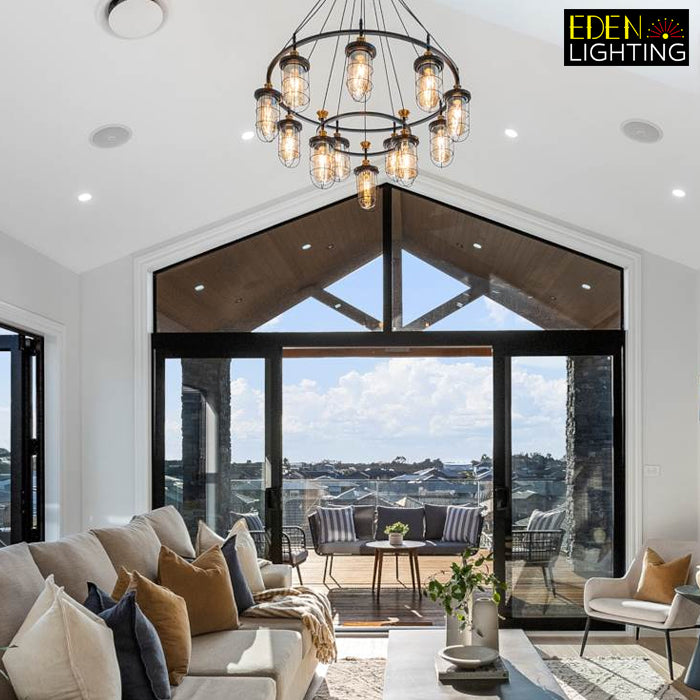 designer pendant light in lounge area modern lighting supplier NZ