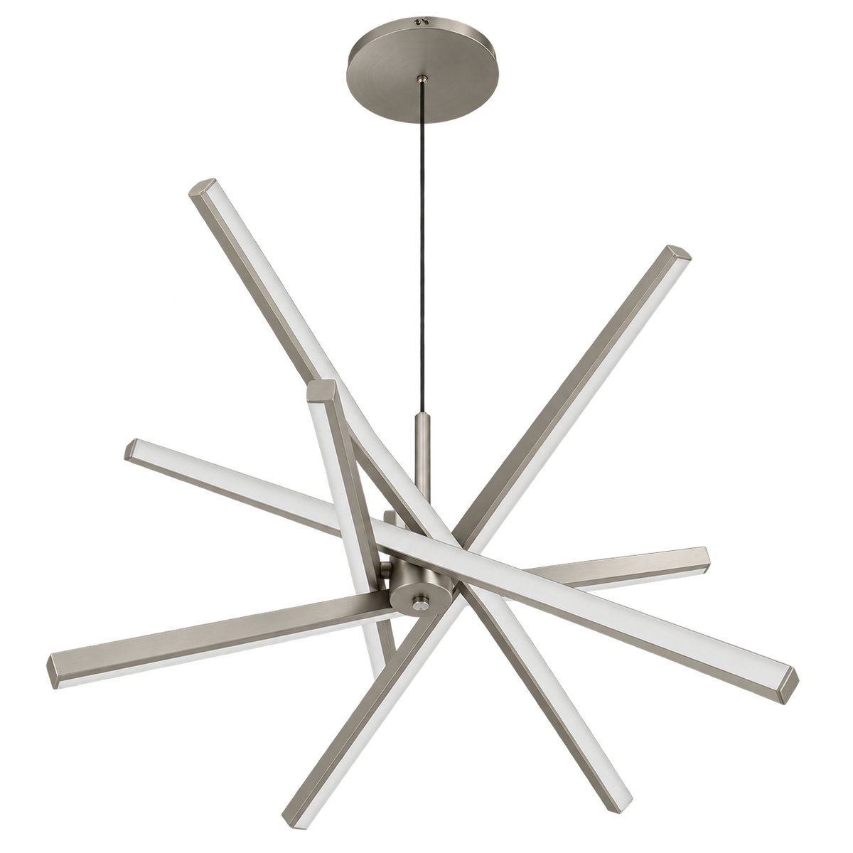 Modern Brushed Nickel Sputnik LED Pendant Light X2230