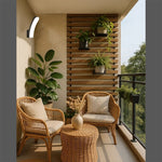 Balcony with led black wall light nz homes
