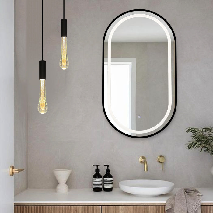 Bathroom with a modern led crystal pendant light nz
