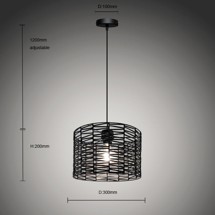 Black pendant light with dimensions nz