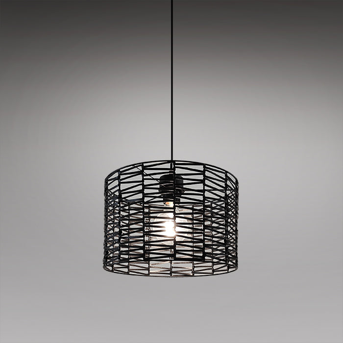 Black wire pendant light  above kitchen island nz